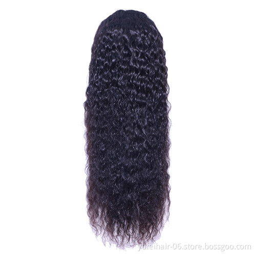 Wholesale Jerry Curly 13X4 Transparent Lace Front Human Hair Wig Natural Long Raw Brazilian Hair Kinky CurlyLace Wig